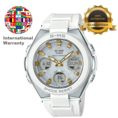 Pre-owned Casio International Warranty Msg-w100-7a2jf Baby-g Radio Solar Men's Watch