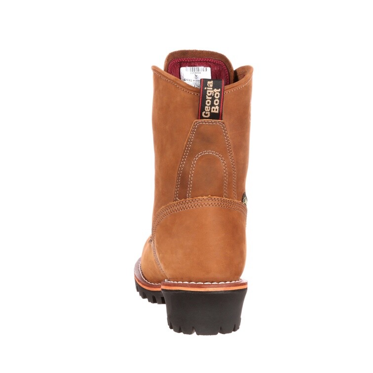 Pre-owned Georgia Boot Steel Toe Insulated Gore-tex Waterproof Logger Work Boots G9382 In Worn Saddle