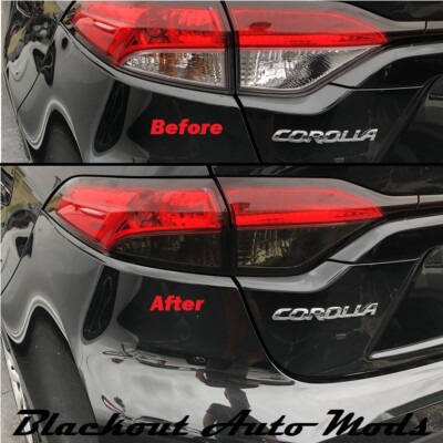 Tail Light Blackout Kit Precut Smoke Vinyl Overlay For 2020-2025 Corolla Sedan