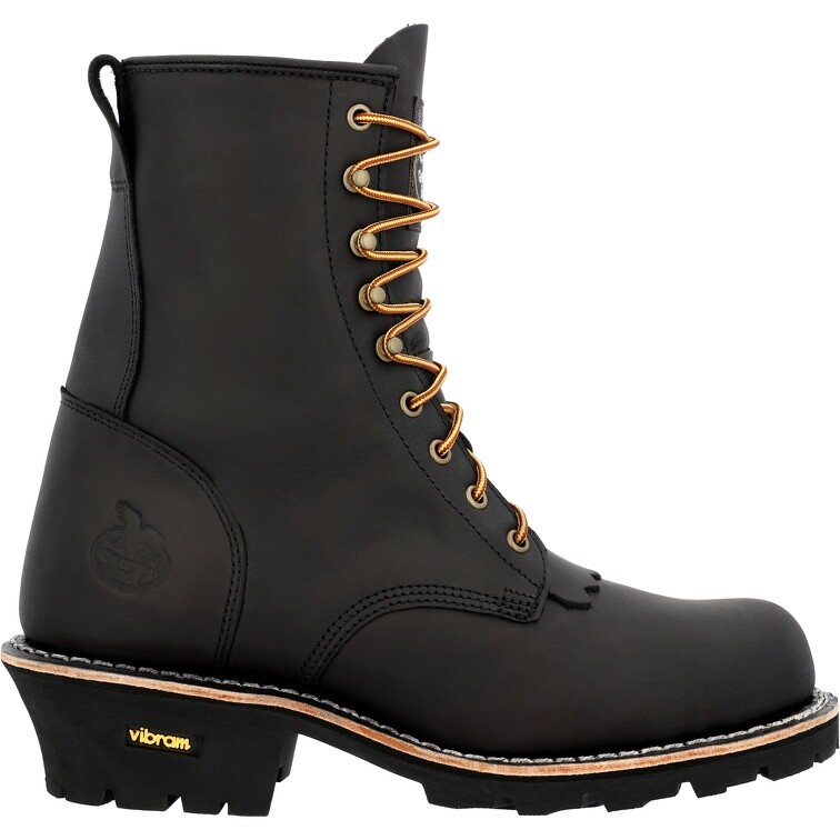 Pre-owned Georgia Boot Forestry Logger Work Boot Gb00648 In Black