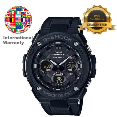 Pre-owned Casio International Warranty Gst-w100g-1bjf G-steel Men's Watch