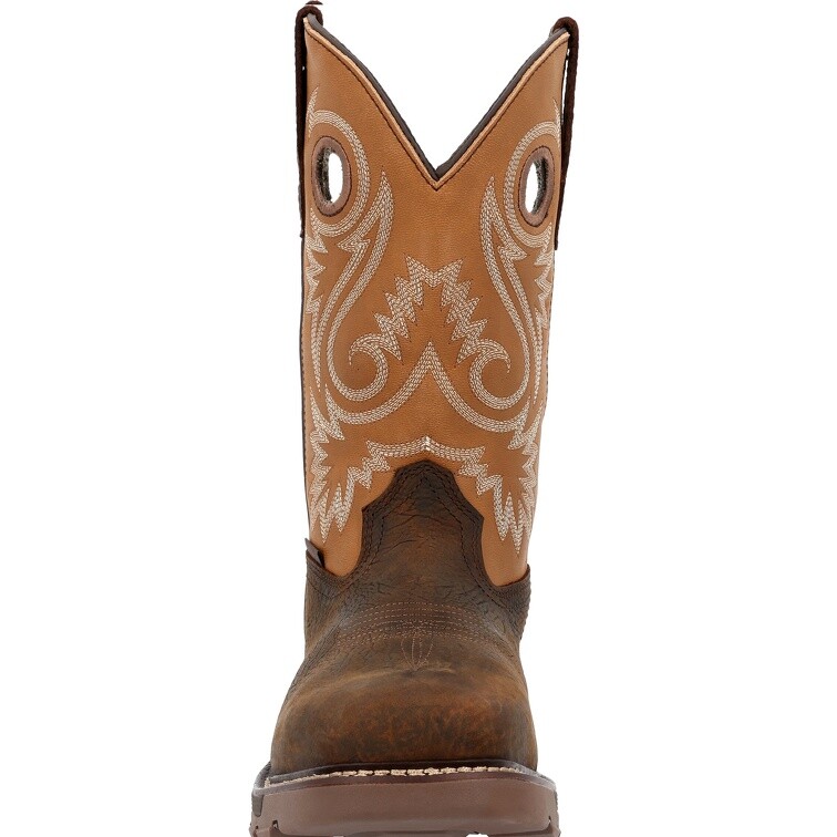 Pre-owned Georgia Boot Carbo-tec Flx 11" Waterproof Alloy Toe Pull-on Work Boot Gb00672 In Brown