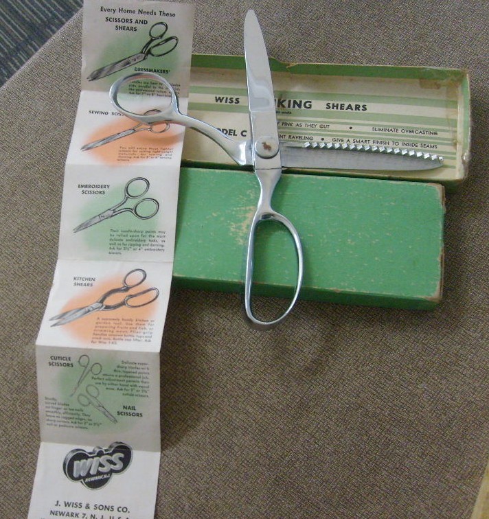 Scissors lot WISS KleenCut 3 total in original boxes Pinking Thinning shears