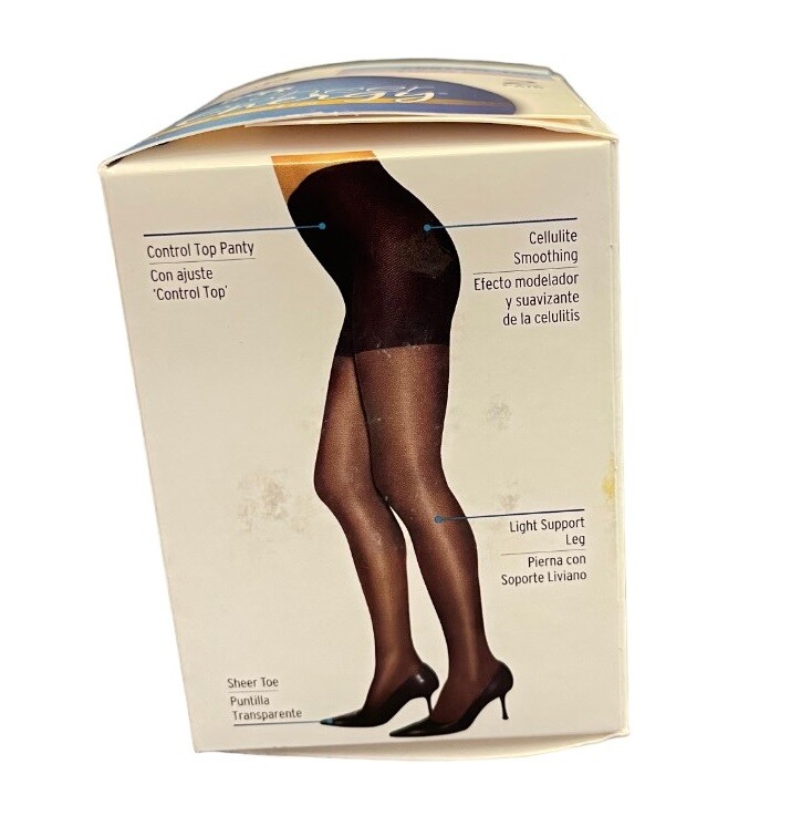 L'eggs 2 PACK Women's Sheer Energy Sheer Toe Pantyhose, NUDE Cellulite Smoothing