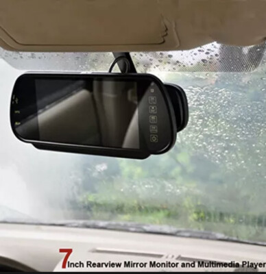 Car 7 inch HD Rear View Mirror Monitor SD Card USB Stick