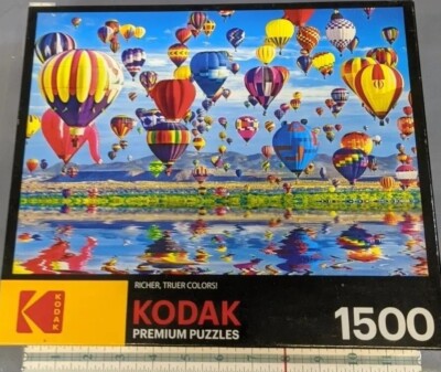 Kodak Premium Puzzles 1500 Piece Hot Air Balloons In Flight