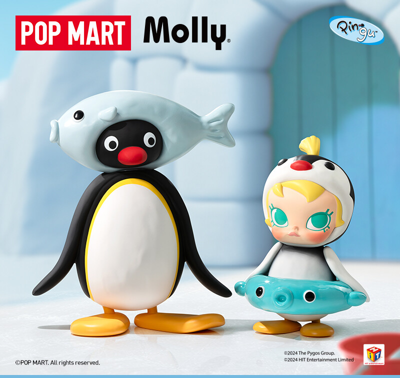 Baby Molly × PINGU Limited Edition Figure Doll Art Toy Hot