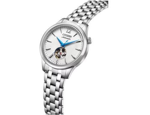 Pre-owned Citizen Nh9131-73a  Collection Mechanical Open Heart Japan Import