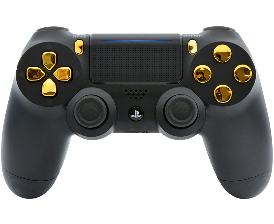 Black/Gold Ps4 Pro 40 Mods Modded Controller For Cod Games All Games (Cuh-Zct2)