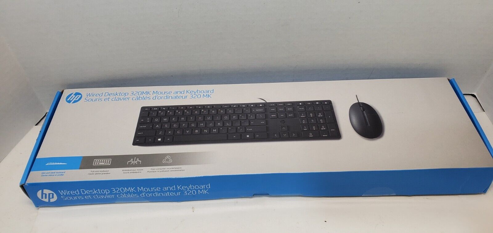 HP Wired Desktop 320MK Mouse and Keyboard USB (9SR36UT#ABA HP Wired Desktop 320MK Mouse and Keyboard USB (9SR36UT#ABA
