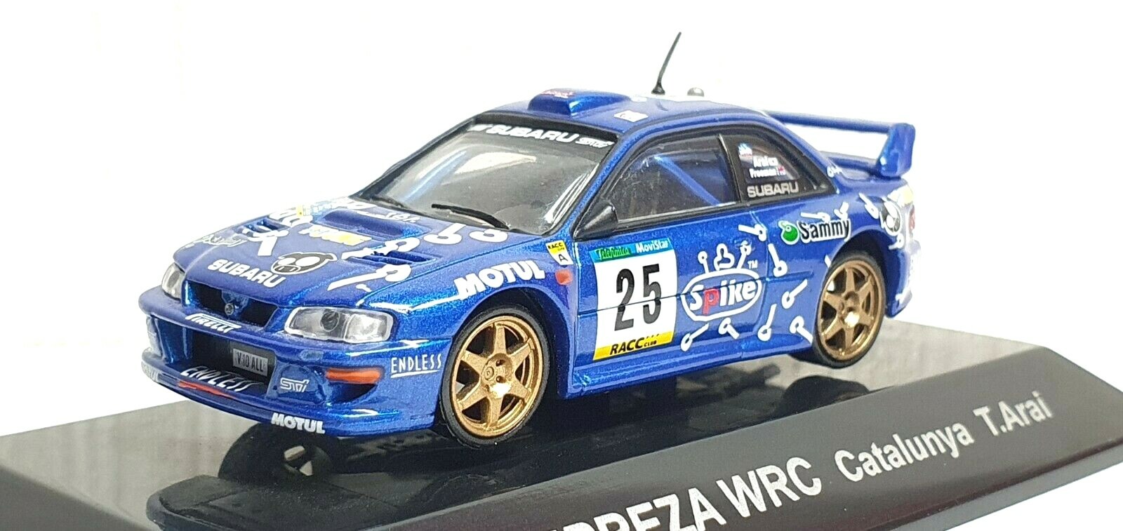 1/64 CM's SUBARU IMPREZA WRX STI WRC 22B Catalunya Rally T.Arai diecast model 1/64 CM's SUBARU IMPREZA WRX STI WRC 22B Catalunya Rally T.Arai diecast model