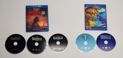 (Lot of 2) Godzilla 3D Blu-ray + Godzilla: King Of The Monsters BLU-RAY