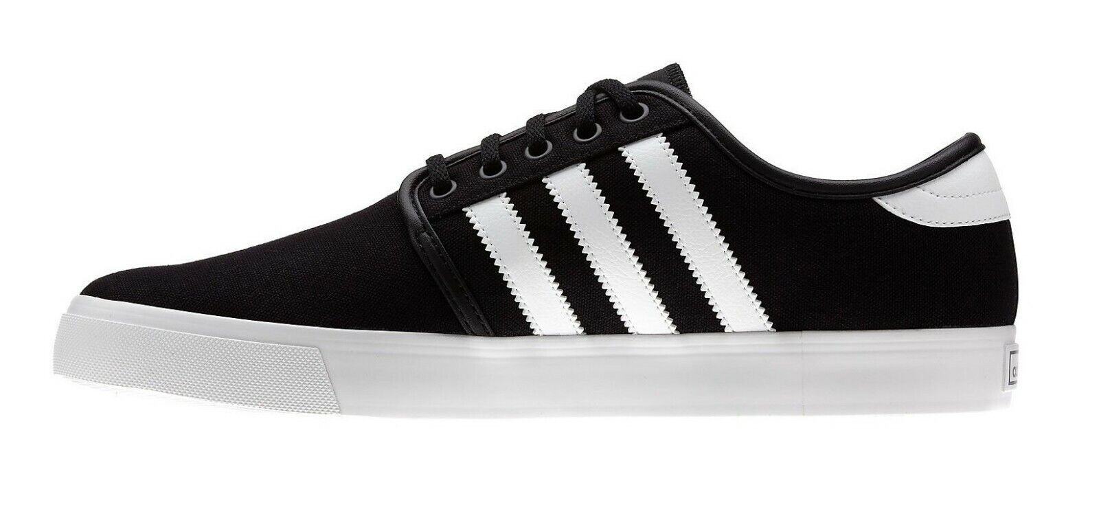 Adidas SEELEY Black White Black Skateboarding Sneaker Adidas SEELEY Black White Black Skateboarding Sneaker