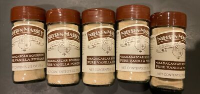 Nielsen Massey Vanilla Extract Powder- Pure Madagascar Bourbon Lot Of 5