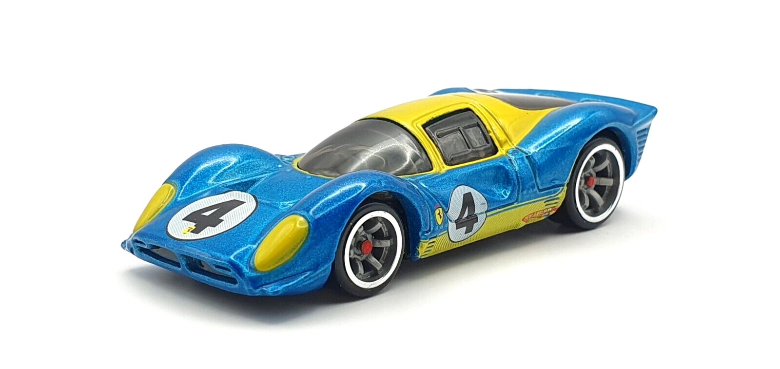 Hot Wheels Ferrari Racer FERRARI 330 P4 BLUE/YELLOW #4