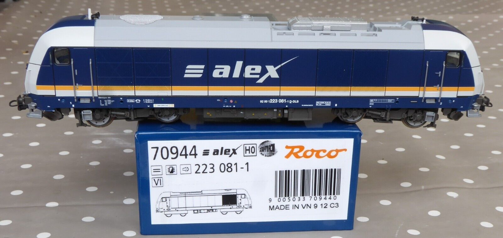 Roco 70944 DCC-SOUND Diesel Locomotive 223 081-1 Alex Epoch