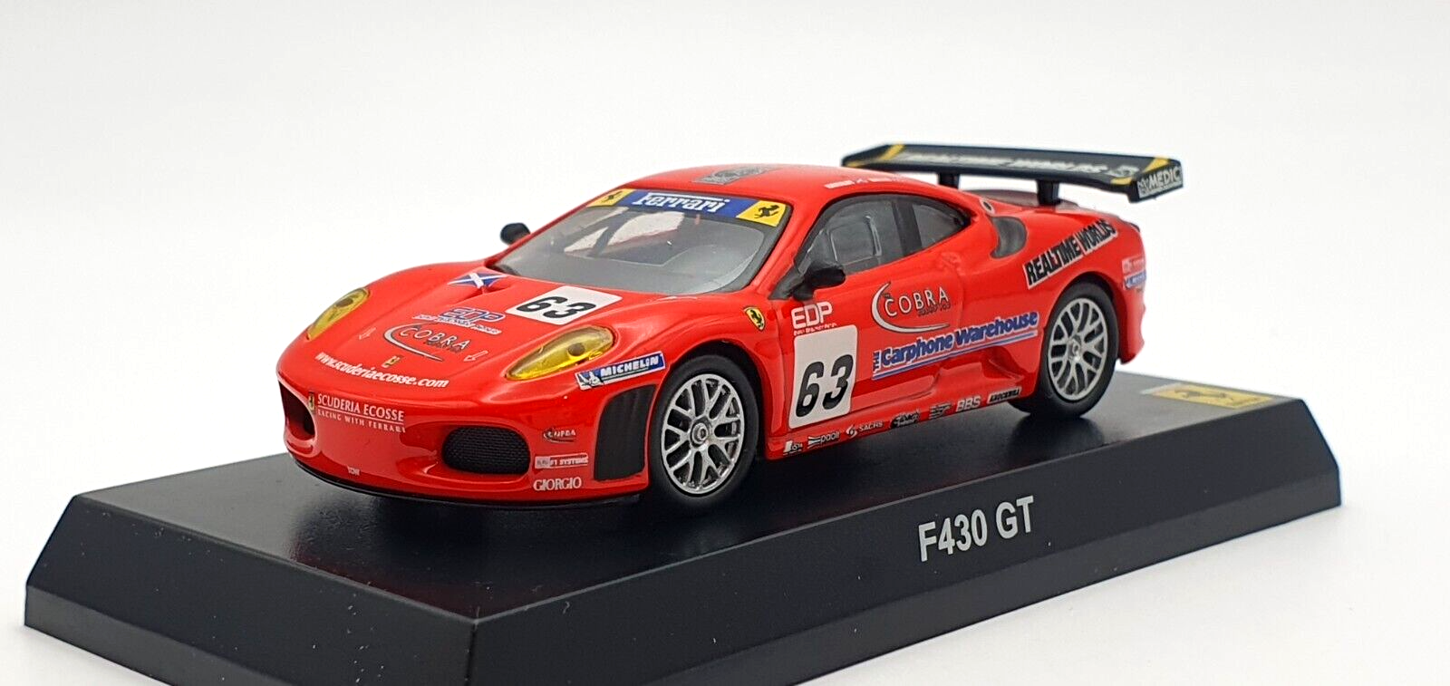 1/64 Kyosho FERRARI RACING F430 GT #63 diecast car model | eBay
