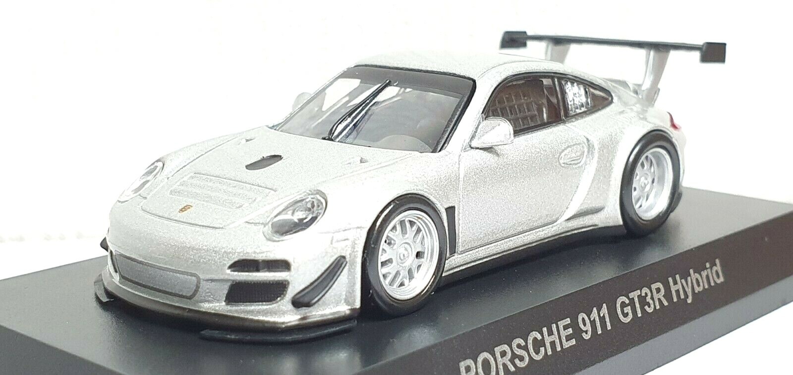 京商 1/64 ポルシェ 911 GT3R ハイブリッド シークレット 1/64 Kyosho PORSCHE 911 GT3R HYBRID SILVER diecast car model
