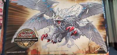 Yugioh Playmat Back to Duel OTS event Judgment, the Dragon of Heaven