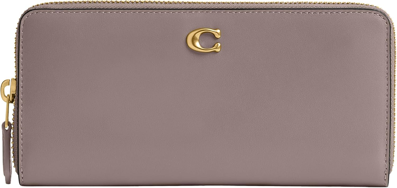 COACH Refined Calf Leather Essential Slim Accordion Zip