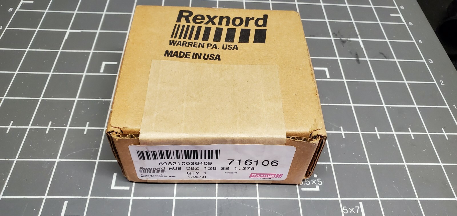 Rexnord Steel Disc Coupling Hub, 716106 / HUB DBZ 126 SB