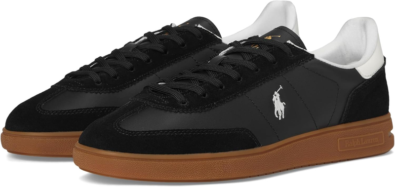 Polo Ralph Lauren Mens Bedford Leather-Suede Sneakers