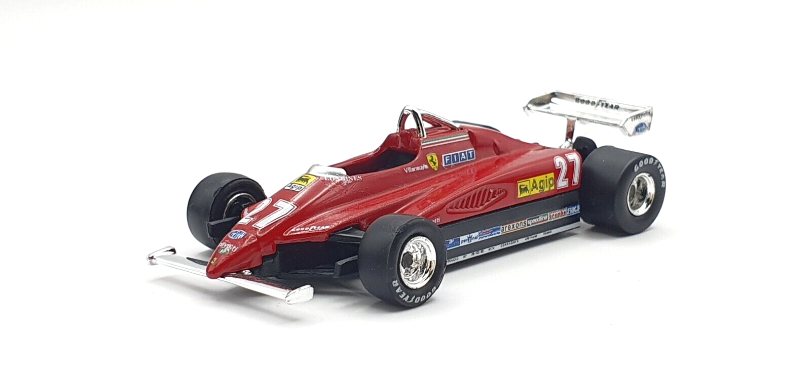 Ferrari 126 C2 1982 G. Villeneuve ミニカー MCG 1/18 - FERRARI 126C2 - BELGIAN GP 1982 (G. VILLENEUVE
