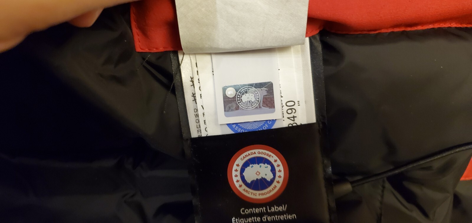 Pre-owned Canada Goose 2024 Latest Grey Label Tag "red"  Snow Mantra Men Xl Parka Jacket