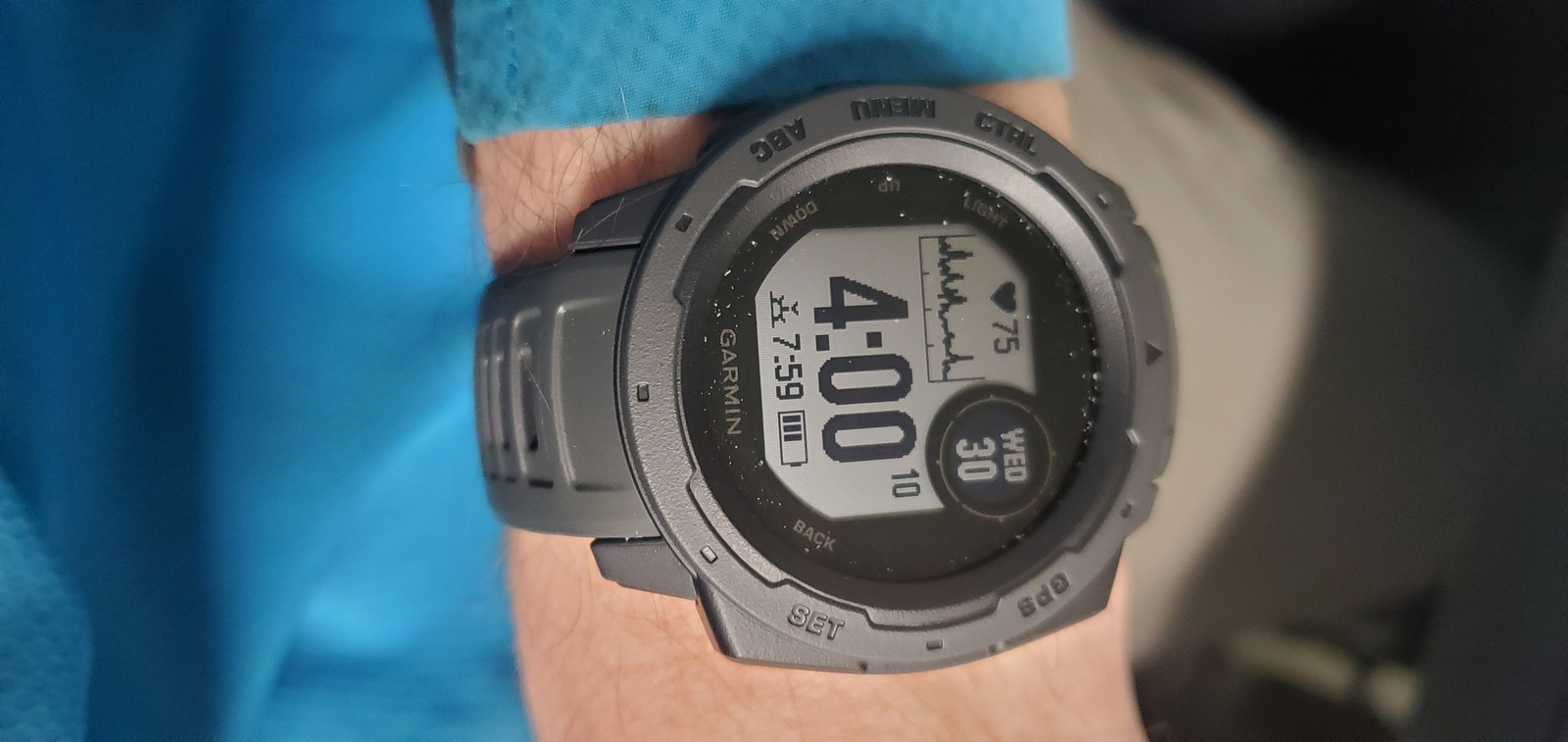 Garmin Instinct Rugged GPS Smart Watch Graphite 753759209605 eBay