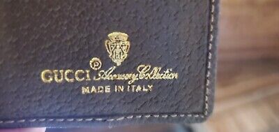 Gucci Accessory Collection Bifold Card Wallet. Vintage! Never Used! Mint!