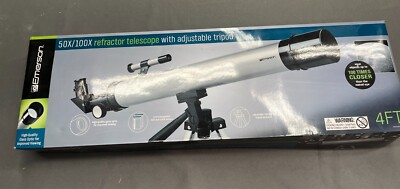 Emerson 1624964 50x / 100x Refractor Telescope - New, damaged box 