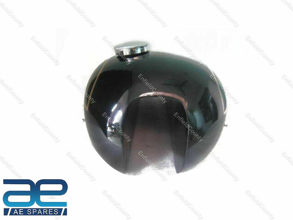 For Triumph T140 Black Painted Petrol Tank With Chrome Cap & Tap