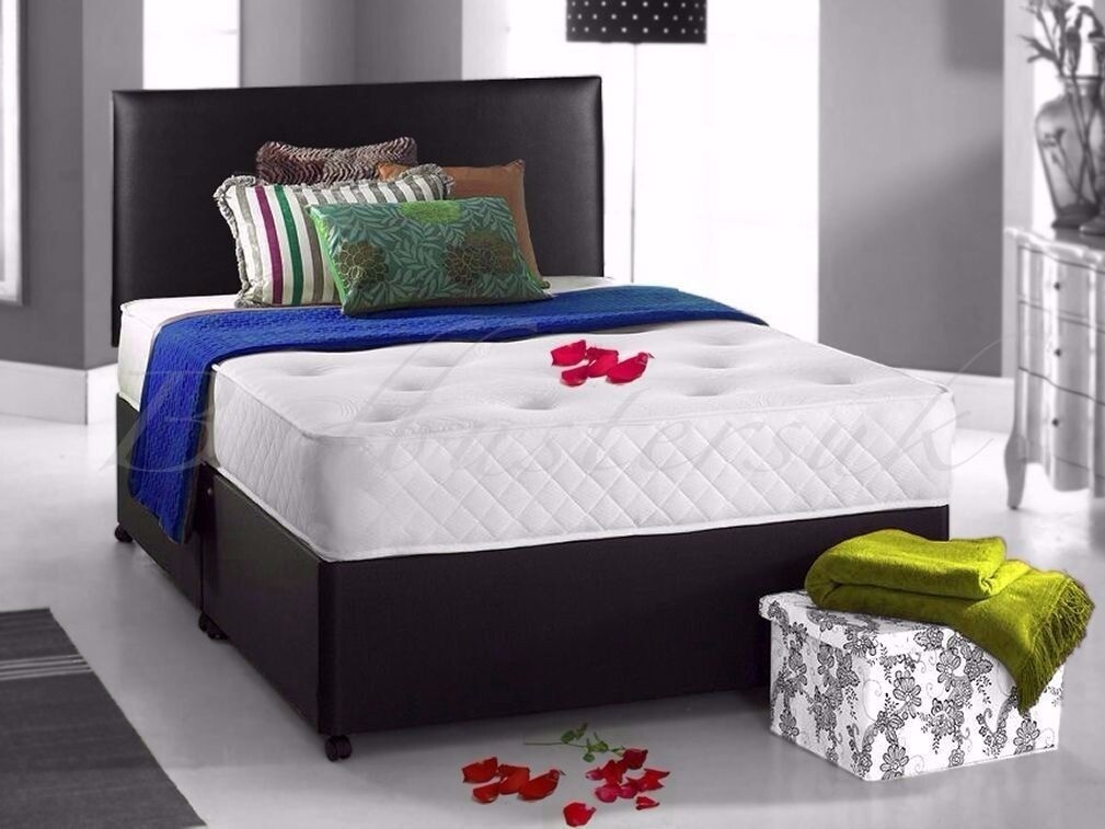 Black Or White Brand New Double King Size Divan Base With