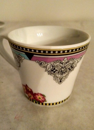 New, discontinued Versace Hot Flowers demitasse cup & saucer