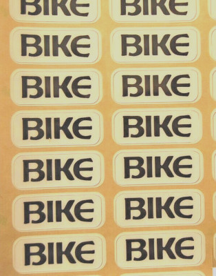 ONE - BIKE Name Plate Decal for the Front Bumper of Football Helmet - 20mil 3M