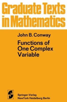 Functions of One Complex Variable Paperback John B. Conway