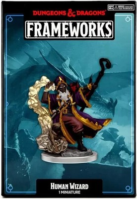 Dungeons & Dragons - FRAMEWORKS - Human Wizard - 1 Miniature - NEW