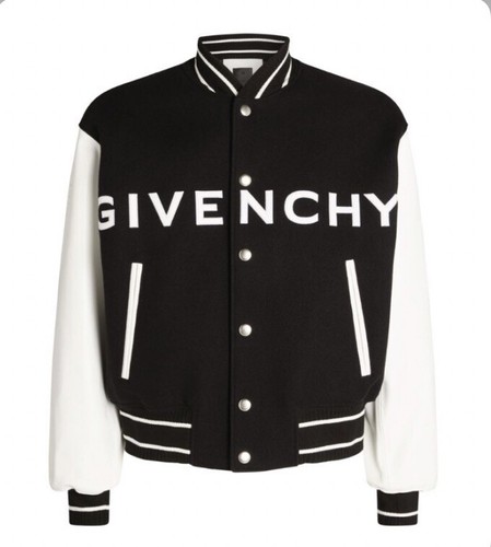 【関税＆送料込み】Givenchy Wool Embroidered Jacket Zipped blouson in wool with GIVENCHY Stamp embroidery