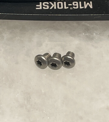Stainless Steel T6 Torx Screws For CRKT M16-10KSF Knife Pocket Clip 3pcs