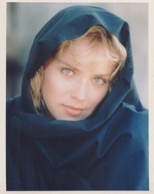 Sharon Stone Basic Instinct 1992 vintage 8x10 color photo  wearing cape