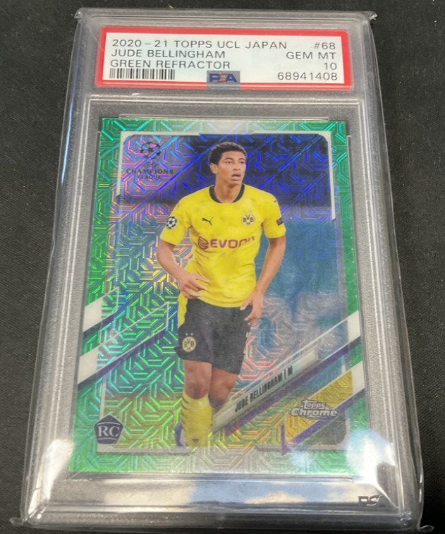 2020-21 Topps Chrome UCL Japan Green /99 Jude Bellingham RC