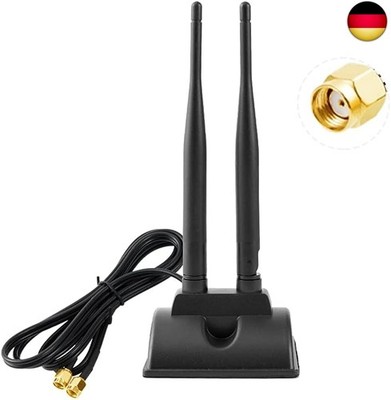 Vecys 2.4G/5G/5.8G WLAN WiFi Antenne MIMO Omnidirektionaler Signalverstärker 