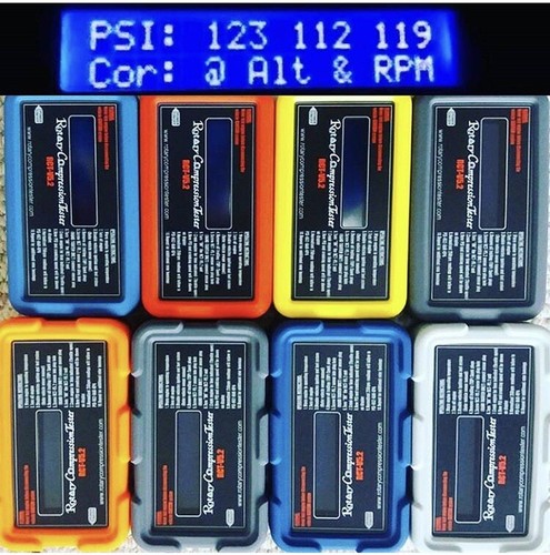 RCTV5.2 Mazda Rotary Engine Compression Tester Rx7 Rx8 13B 12A 20B Rx2 Blue LCD