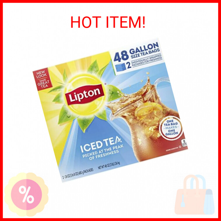 Bags, Bulk Tea, Great For Parties, 48 Gallon-sized Tea Bags