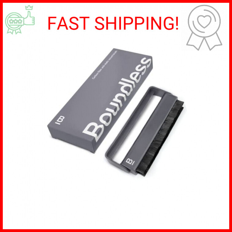 Boundless Audio Record Cleaner Brush - Vinyl Cleaning Carbon Fiber Anti-Static