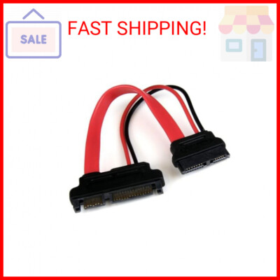 StarTech.com 6in Slimline SATA to SATA Adapter with Power - Slim SATA (F) to SAT