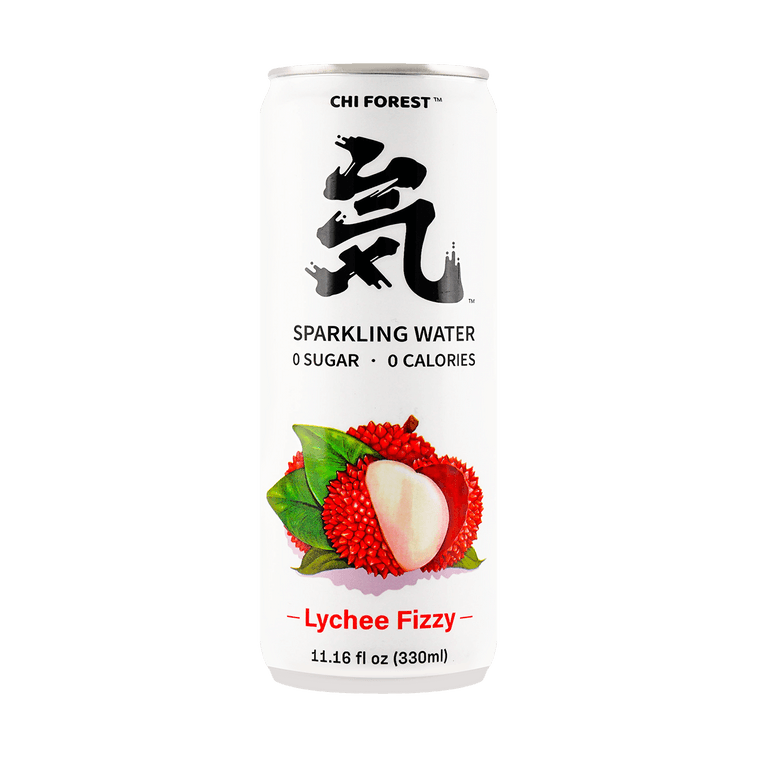 6 Pack) CHI FOREST Sparkling Water with Lychee, Sugar Free