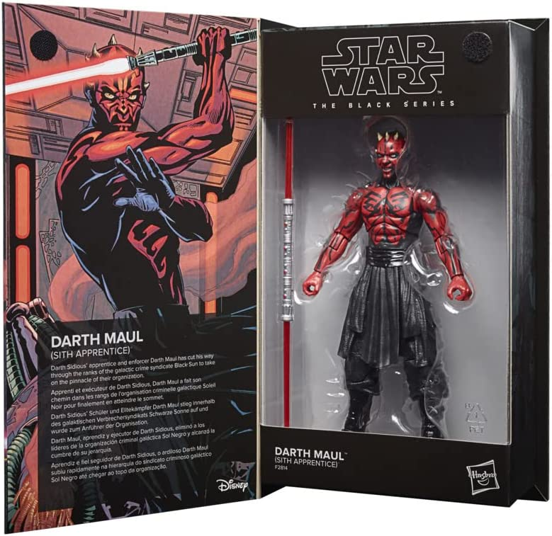 Hasbro Star Wars Black SER 50TH ANN 6IN Darth Maul Action Figure