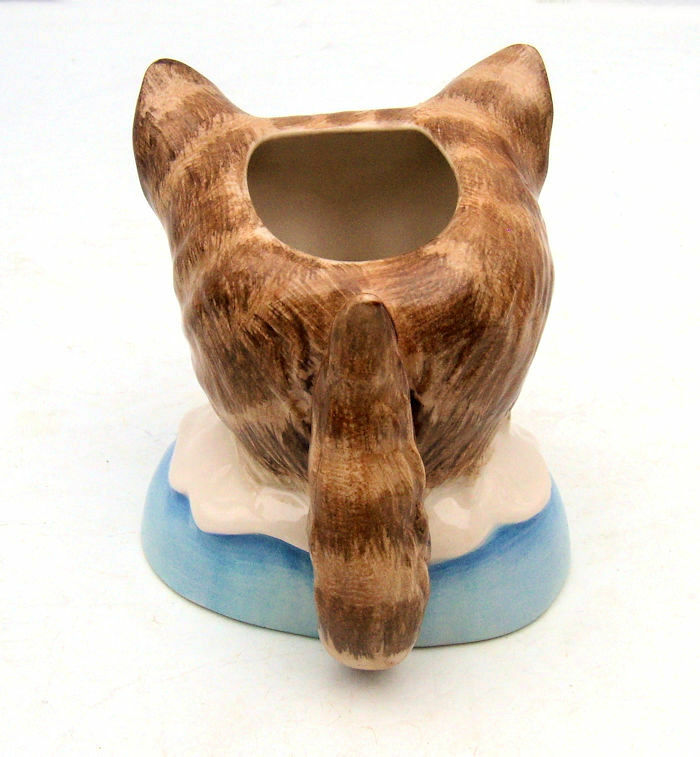 RARE BP4 Beatrix Potter TOM KITTEN Toby Mug Cat Figurine John Beswick Signature