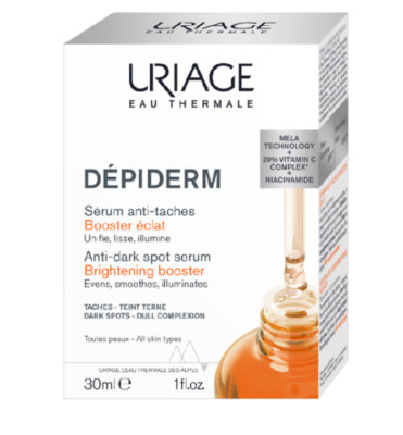 Uriage Depiderm Vitamin C Anti-Dark Spot Serum Brightening Booster, 30ml